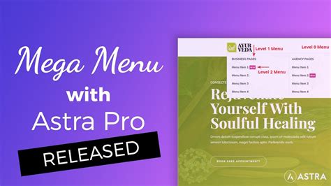 RELEASED: Astra Pro Mega Menu .